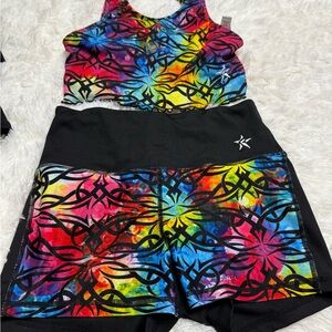 Rebel Athletic Tribal Print Activewear Set Adult Small